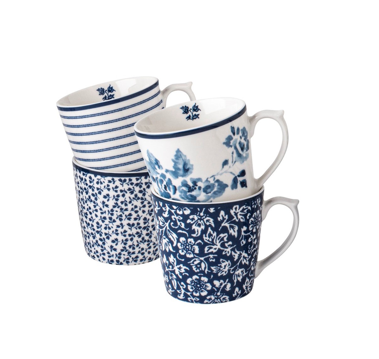 Набір 4-х чашок BLUEPRINT Giftset 4 Mugs 320ml (Assorted Blue)